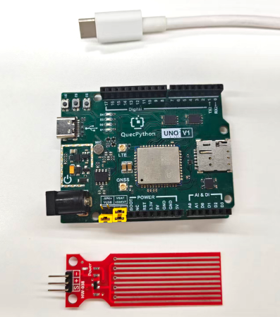 初学者视角体验：【EC800X Duino 开发板】传感器体验-水位检测传感器！